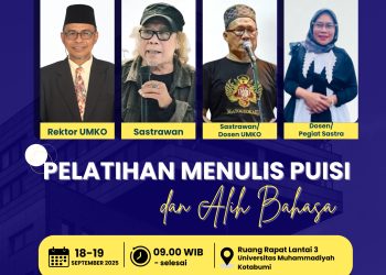 Isbedy Stiawan ZS Hadir di UMKO: Pelatihan Menulis Puisi Bakal Cetak Penyair Muda Lampung?