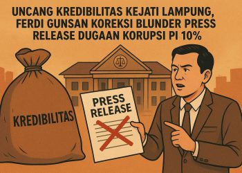 Ferdi Gunsan Bongkar Blunder Fatal Kejati Lampung, Kredibilitas Penegakan Hukum Dipertanyakan