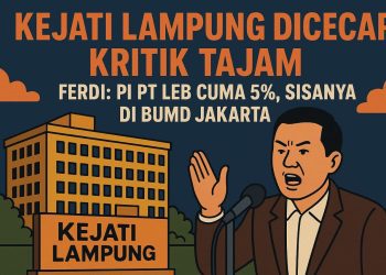 Kejati Lampung Dikepung Kritik, Ferdi Gunsan Bongkar Fakta Mengejutkan: PI PT LEB Hanya 5%, Separuh Lagi ke BUMD Jakarta