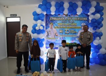 HUT Lalu Lintas Bhayangkara ke-70: Polres Lampung Selatan Tebar Kepedulian, Pocil Bikin Bangga!