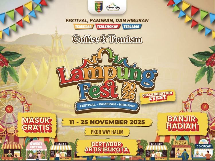 Lampung Fest 2025 Hadir dengan Konsep Baru, Akses Gratis Jadi Daya Tarik Utama