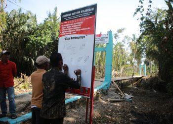 Jembatan Gantung Tampang Muda Rampung Hanya 5 Hari, Akses Pendidikan Warga Kembali Lancar
