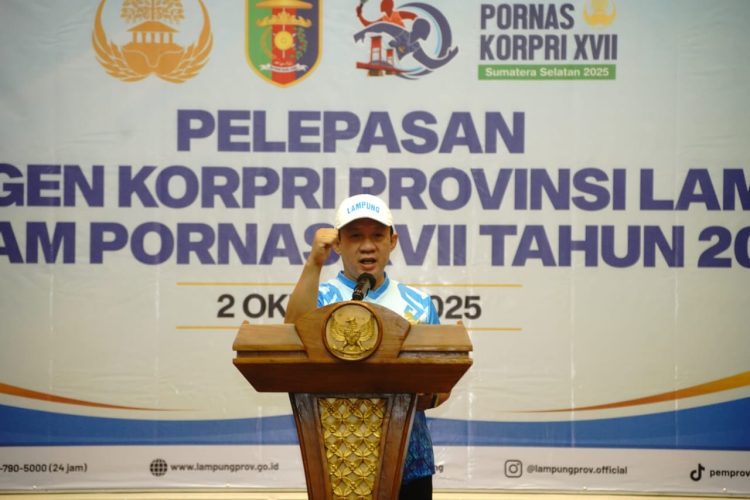 Gubernur Lampung Lepas 139 Atlet Korpri ke Pornas XVII di Palembang