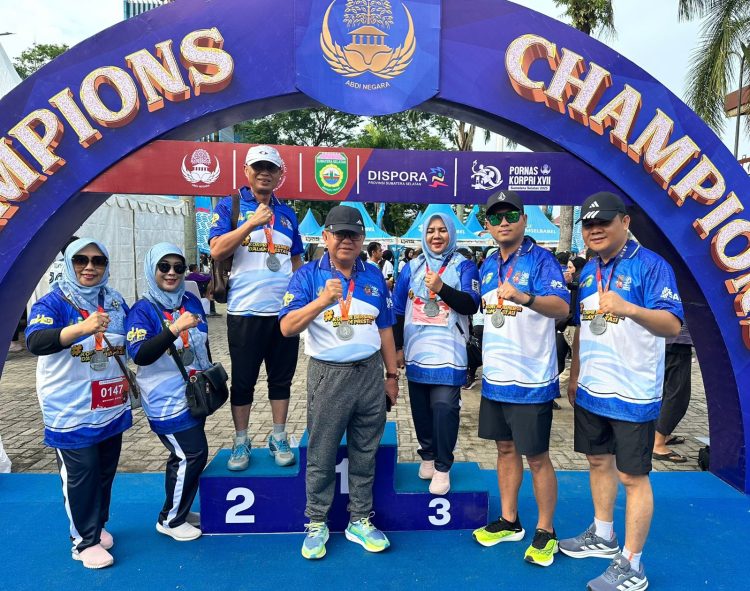 Sekda Lampung Utara Ikuti Korpri Run di Pembukaan Pornas Korpri XVII Palembang, Siap Sambut Tuan Rumah 2026