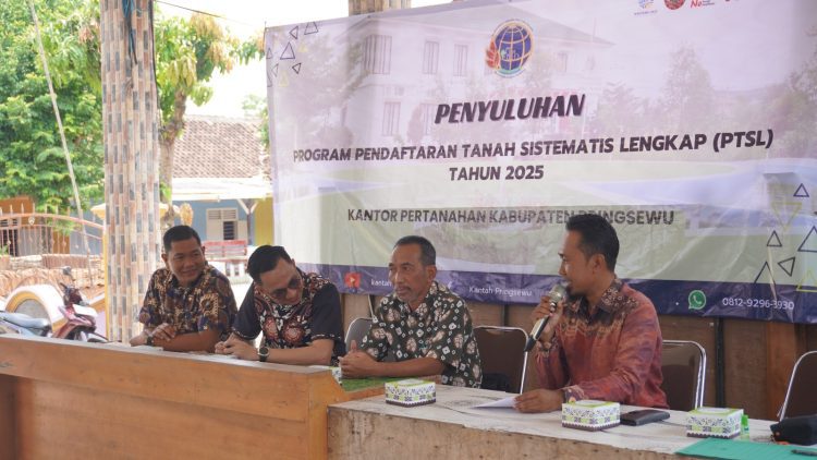 BPN Pringsewu Gencar Sosialisasi PTSL, Warga Pekon Tambah Rejo Barat Antusias Ikut Program