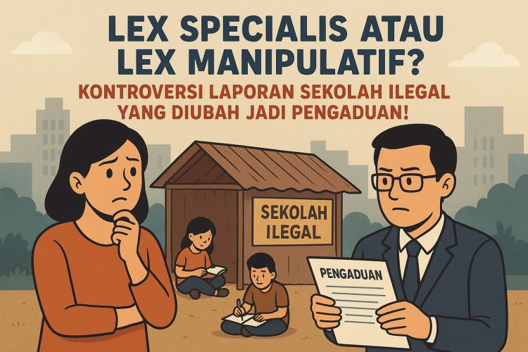 Lex Specialis Atau Lex Manipulatif? Kontroversi Laporan Sekolah Ilegal Yang Diubah Jadi Pengaduan