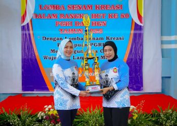 Purnama Wulan Sari Mirza Ajak Guru Lampung Sehat, Kompak, dan Jadi Inspirator Bangsa di HUT PGRI ke-80