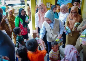 Heboh! Tim Pembina Posyandu Lampung Salurkan Bantuan Susu, Dukung Gerakan Nasional Cegah Stunting