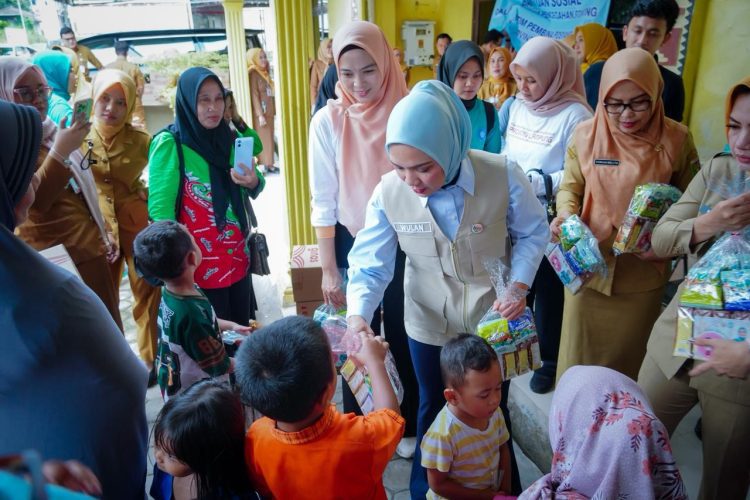 Heboh! Tim Pembina Posyandu Lampung Salurkan Bantuan Susu, Dukung Gerakan Nasional Cegah Stunting