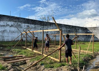 Lapas Dharmasraya Dorong Kemandirian Warga Binaan, Bangun Kandang Bebek untuk Budidaya Produktif