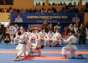 Semangat Juang Atlet Muda Menggelora di Lampung Student Olympic 2025 Cabang Karate