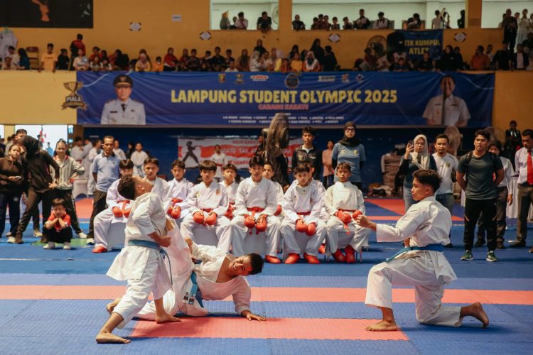 Semangat Juang Atlet Muda Menggelora di Lampung Student Olympic 2025 Cabang Karate