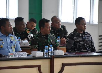 Danlanal Lampung Tegaskan Sinergi Pengamanan Wilayah di Tengah Dinamika Nasional, Bahas Panen Ketahanan Pangan dan Program Sosial