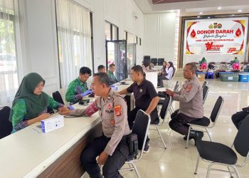 Sambut Hari Jadi Humas Polri ke-74, Polres Pesawaran Gelar Donor Darah Serentak: Wujud Nyata Polisi Humanis di Tengah Masyarakat