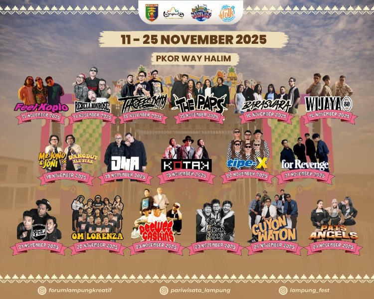 Lampung Fest 2025 Hadirkan Lampungphoria: Pesta Musik Lintas Genre yang Siap Mengguncang PKOR Way Halim