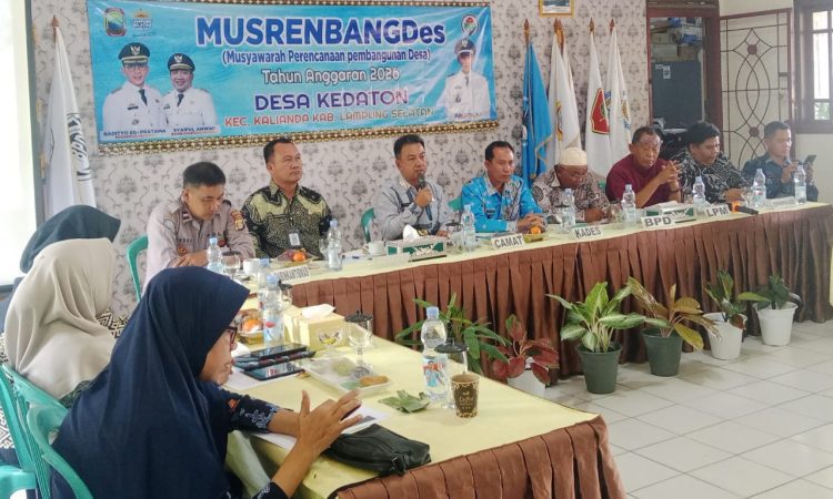 Desa Kedaton Gelar MusrenbangDes 2026, Wujudkan Pembangunan Transparan dan Berkelanjutan