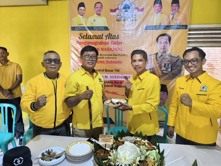 Golkar Pringsewu Gelar Syukuran Meriah Atas Penganugerahan Gelar Pahlawan Nasional untuk HM Soeharto