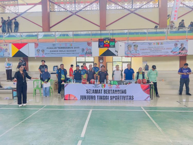 Cabor Basket Resmi Dibuka di Porkab Tanggamus 2025, Talenta Muda Bersinar di GOR Tanggamus