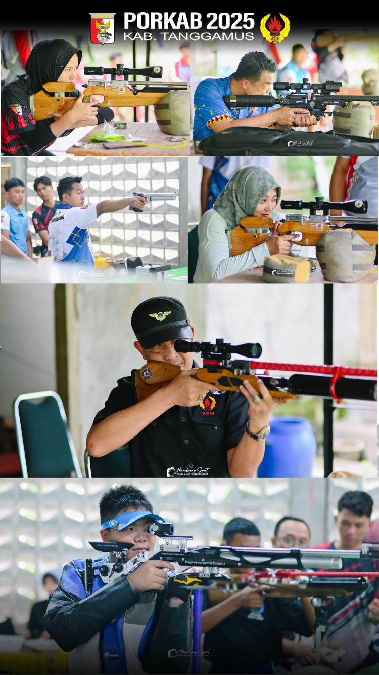 Ketum KONI Tanggamus Tinjau Cabor Menembak di Porkab 2025, Temukan Bibit Atlet Berbakat