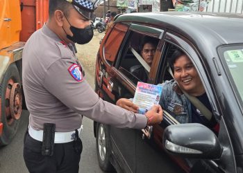 Sat Lantas Polres Tanggamus Gencar Gelar Operasi Zebra Krakatau 2025, 67 Pelanggar Ditegur