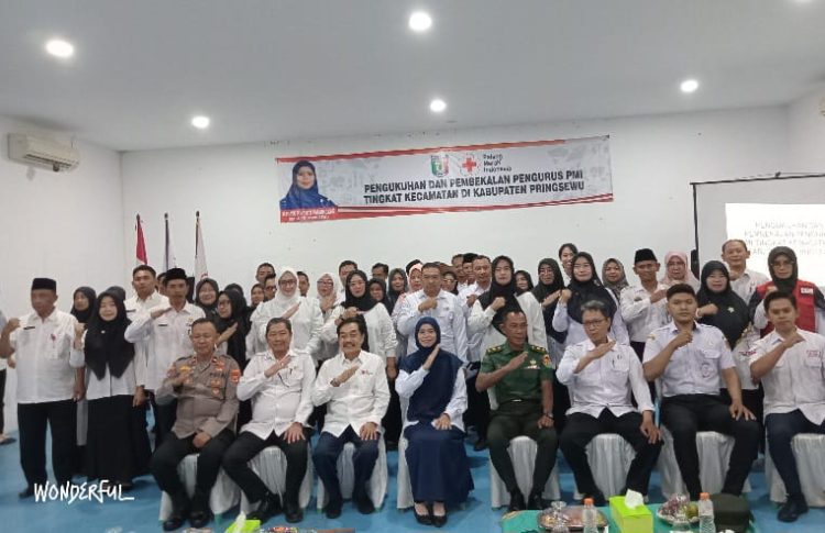 PMI Pringsewu Perkuat Komitmen Kemanusiaan, Pengurus Kecamatan Resmi Dikukuhkan Masa Bakti 2025-2030