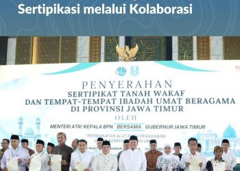 Pemerintah Dorong Percepatan Sertifikasi Tanah Wakaf Jawa Timur