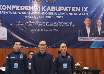 Edwin Apriandi Resmi Nahkodai PWI Lampung Selatan, Fokus Profesionalisme Wartawan