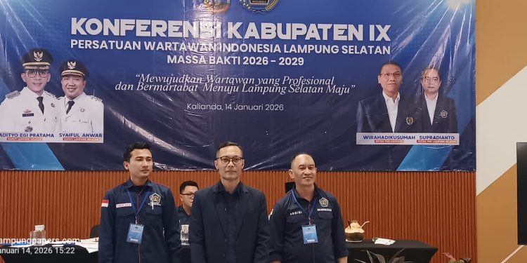 Edwin Apriandi Resmi Nahkodai PWI Lampung Selatan, Fokus Profesionalisme Wartawan