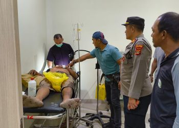 Polisi Selidiki Motif Penusukan Pedagang di Pasar Sarinongko Pringsewu