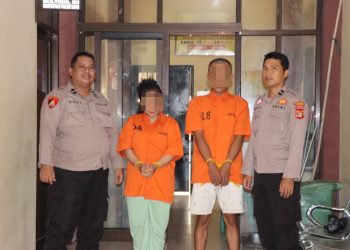 Enam Bulan Edarkan Sabu, Pasangan Kekasih Ditangkap Satnarkoba Pringsewu