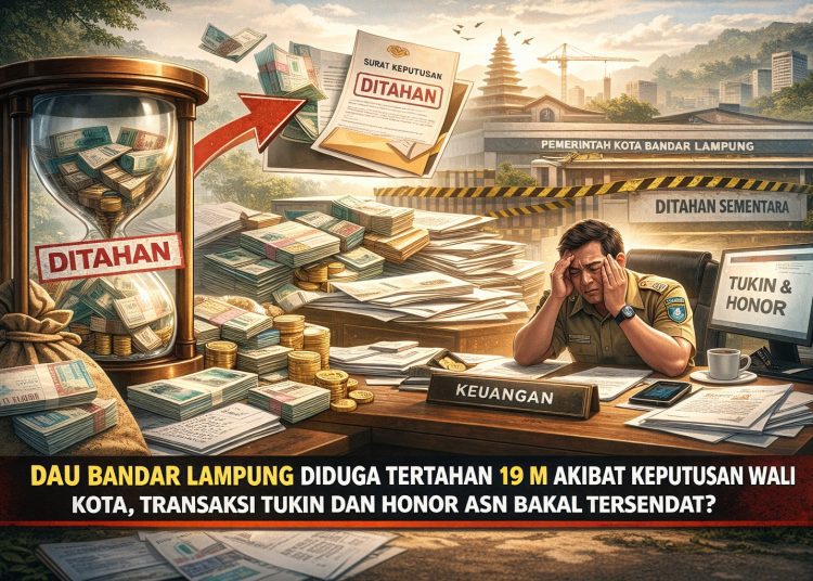 ASN Resah, DAU Rp19 Miliar Bandar Lampung Dikabarkan Tertahan