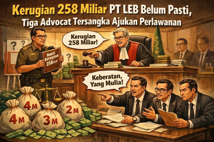 Jaksa Dinilai Prematur, Kuasa Hukum Tersangka PT LEB Tolak Klaim Kerugian Rp258 Miliar