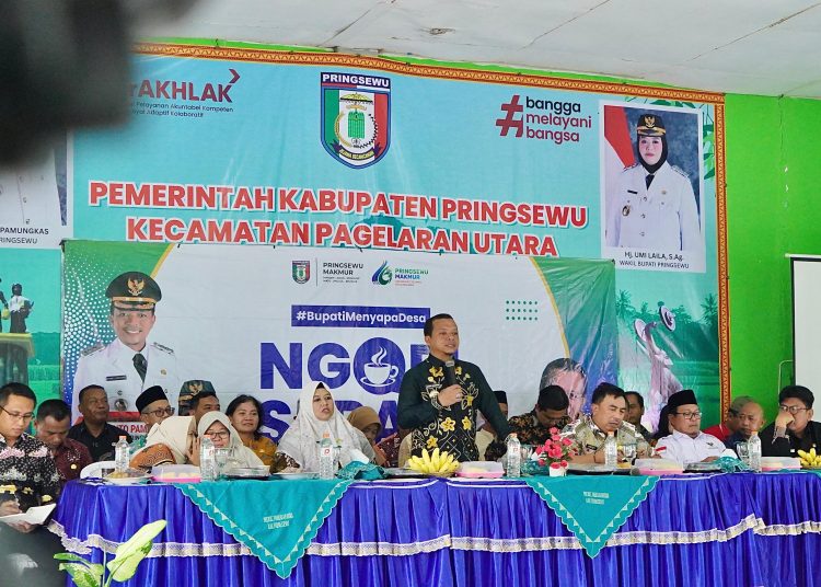 Sambangi Fajar Mulia, Bupati Pringsewu Serap Aspirasi hingga Tinjau Masjid