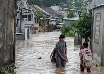Sejumlah Titik Pringsewu Kota Tergenang, Bupati Lakukan Peninjauan