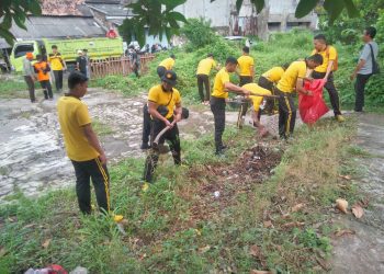 Sinergi Polres Lampung Selatan dan Mahasiswa Rawat Eks Kantor Pos Lama Kalianda