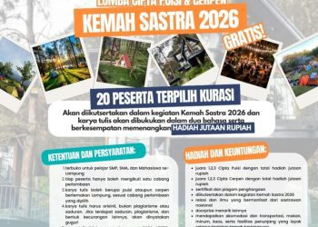 Kolaborasi dengan LPDP, Lomba Cipta Puisi dan Cerpen 2026 Resmi Dibuka
