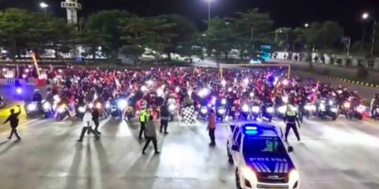 Arus Mudik dari Merak Ramai, Pengawalan Ketat Dilakukan di Lampung