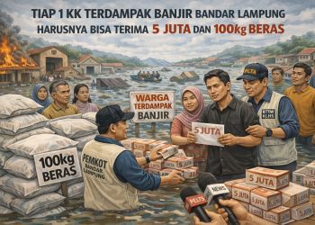 Anggaran DTT Rp6 Miliar Dipertanyakan, Korban Banjir Bandar Lampung Hanya Terima Rp1 Juta