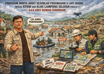 Banjir Jati Agung Jadi Sorotan, Pangdam Minta Evaluasi Tata Ruang Lampung Selatan