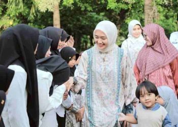 Wagub Jihan Safari Ramadan dan Buka Puasa Bersama Anak-Anak Panti Asuhan di Agropark PKK