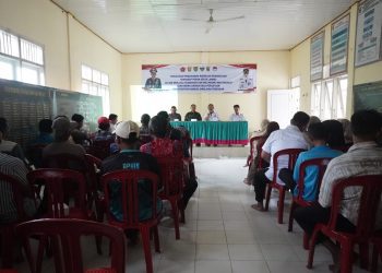 TMMD Kodim 0421 Lampung Selatan Sosialisasikan Wawasan Kebangsaan, Perkuat Peran Linmas di Desa