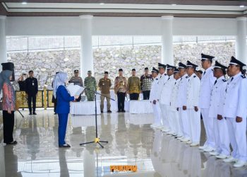Bupati Nanda Indira Lantik 9 Kepala Desa Hasil Pilkades Antar Waktu di Pesawaran