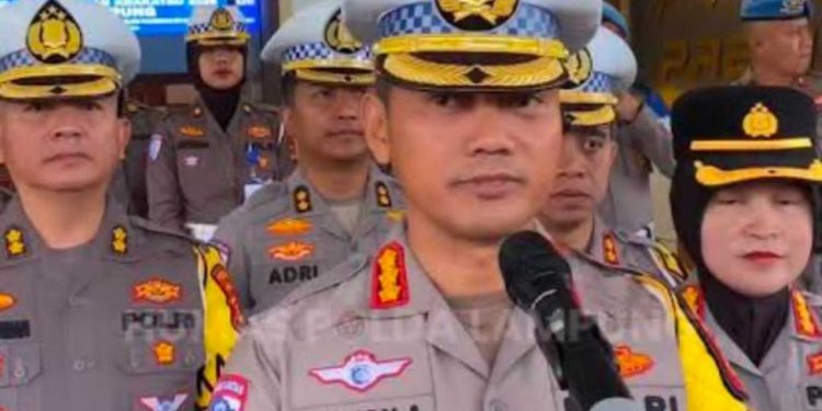 Ribuan Kendaraan Menyeberang Lancar, Polda Lampung Perkuat Pengamanan Arus Balik