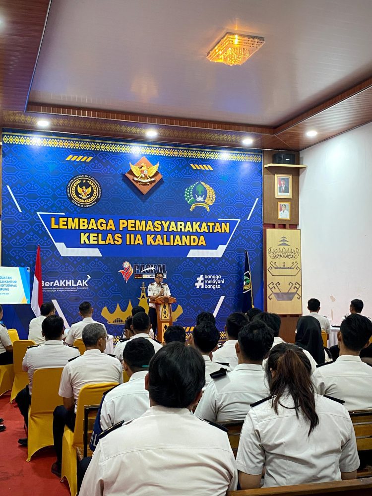 Tingkatkan Profesionalisme, Lapas Kalianda Terima Arahan PLH Kakanwil