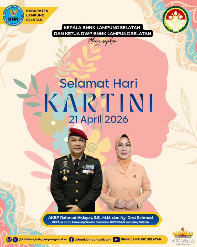 Hari Kartini, BNNK Lampung Selatan Tekankan Peran Ibu Cegah Narkoba