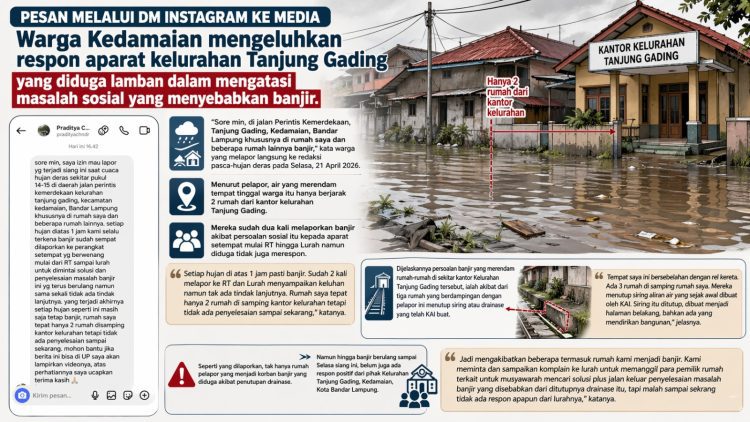 Setiap Hujan Pasti Banjir, Warga Tanjung Gading Minta Solusi