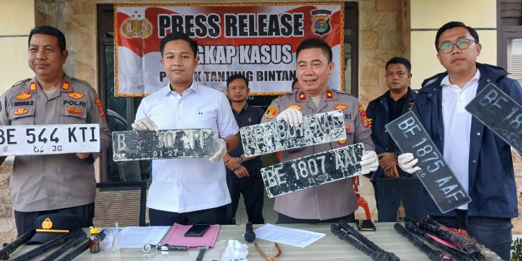 Aksi Pencurian Kabel Terbongkar, 5 Pelaku Ditangkap di Tanjung Bintang