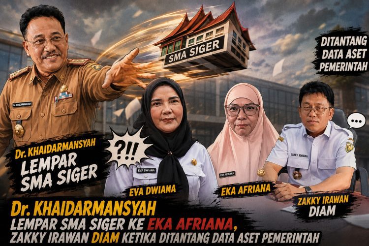Khaidarmansyah Arahkan Klarifikasi ke Eka Afriana, Publik Pertanyakan Status Gedung SMA Siger