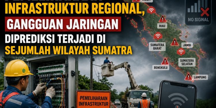 Pemeliharaan Kelistrikan dan Jaringan Diprediksi Ganggu Layanan Digital di Sumatra