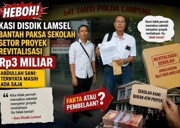 Abdullah Sani Soroti Dugaan Setoran Proyek Revitalisasi di Disdikbud Lampung Selatan